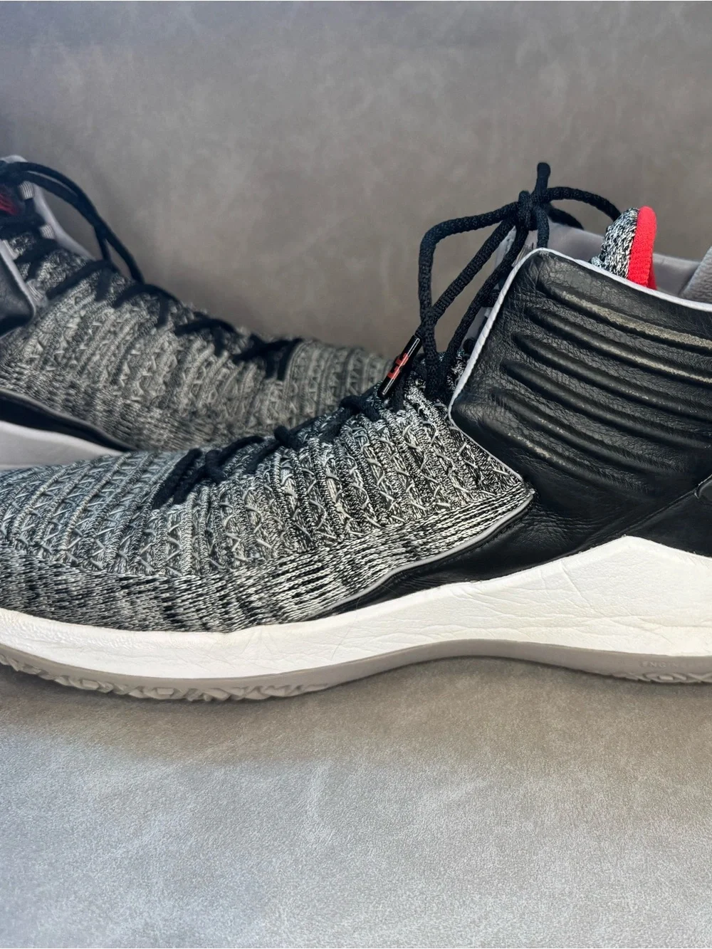 Nike Air Jordan XXXII 32 MVP Basketball Shoes Gray Black Red Men’s Size 12.5
